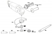 Bosch 3 601 H81 L00 Gws 22-180 H Angle Grinder 230 V / Eu Spare Parts